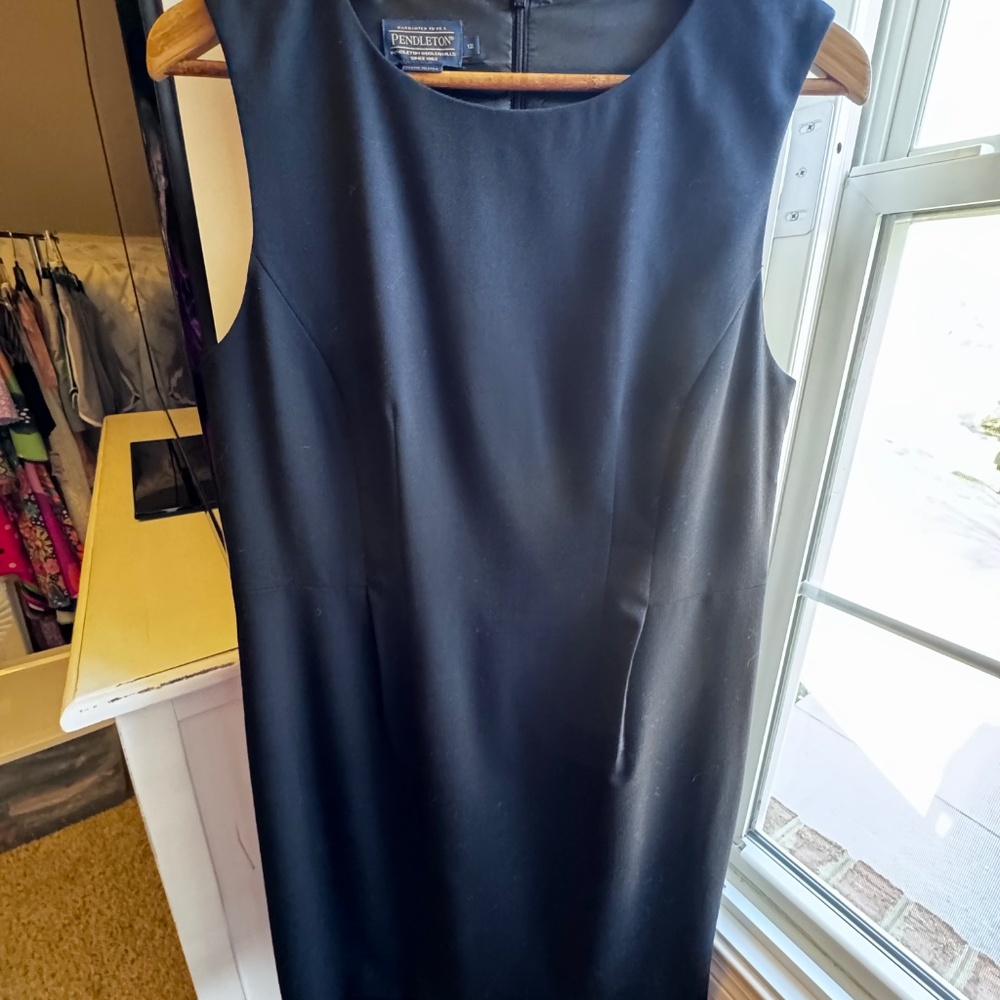 Pendleton Virgin Wool Blend Sleeveless Sheath Dre… - image 3
